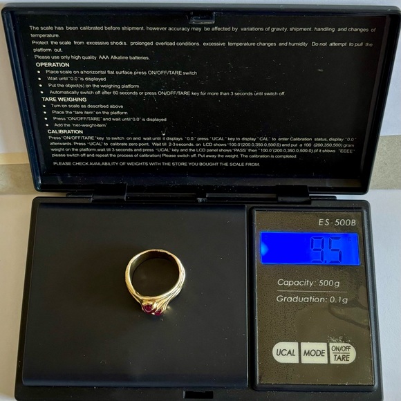 JAMES AVERY - SOLID 14K WIDE SWIRL RING WITH RUBY CABOCHONS - SIZE 6.5 - Picture 16 of 16